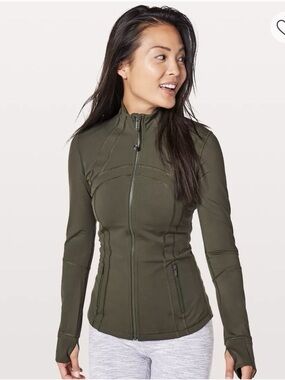 lululemon athletica Olive Green Full-Zip Active Jacket